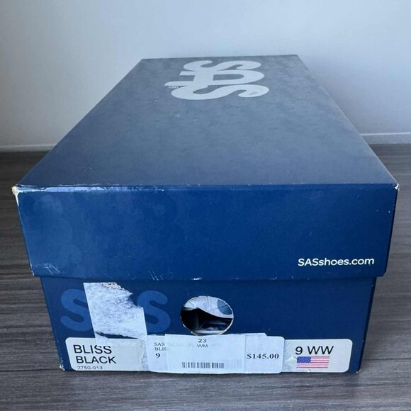 SAS Bliss Women's Tripad Slip on Wedges Shoes $145 in Black - Picture 10 of 12